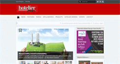 Desktop Screenshot of hotelierindia.com